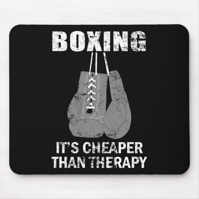 Boxing är billigare än behandling för boxare musmatta (Framsidan)