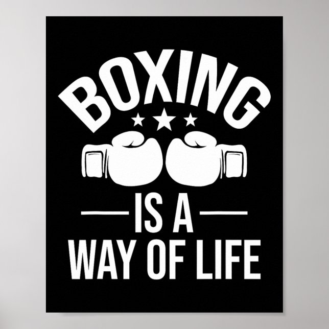Boxing är ett sätt att leva - Kickboxing Kickboxer Poster (Framsidan)