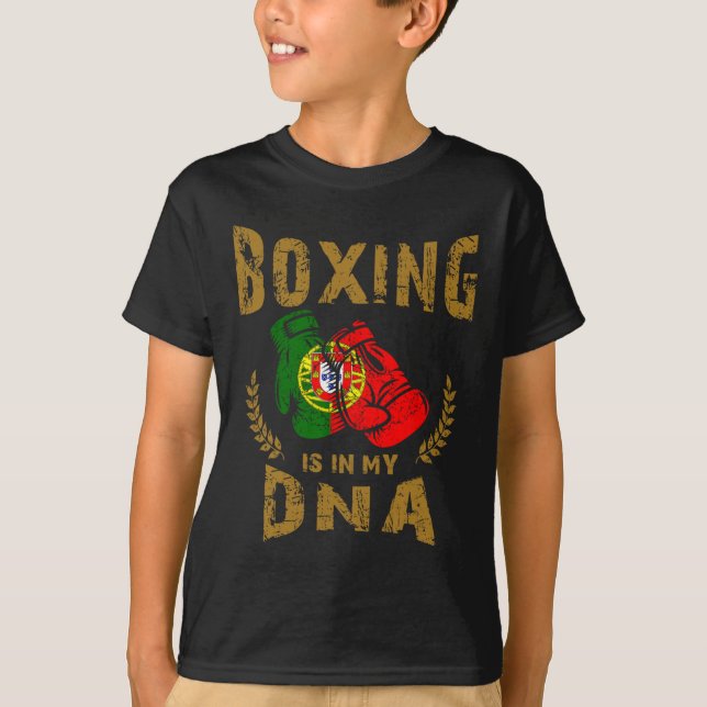 Boxing är i min D-n-a-Flagga. T Shirt (Framsida)