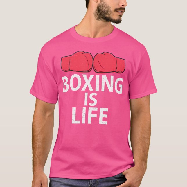 Boxing är livets sportsboxare t shirt (Framsida)