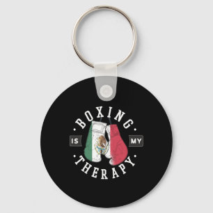 Boxing är min terapi Mexiko Boxing Glove Mexican F Nyckelring