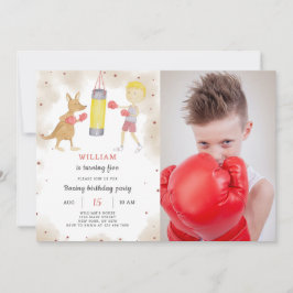 Boxing Birthday-inbjudan med foto Inbjudningar