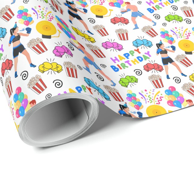 Boxing Birthday Wrapping Papper Presentpapper (Rullad Hörn)