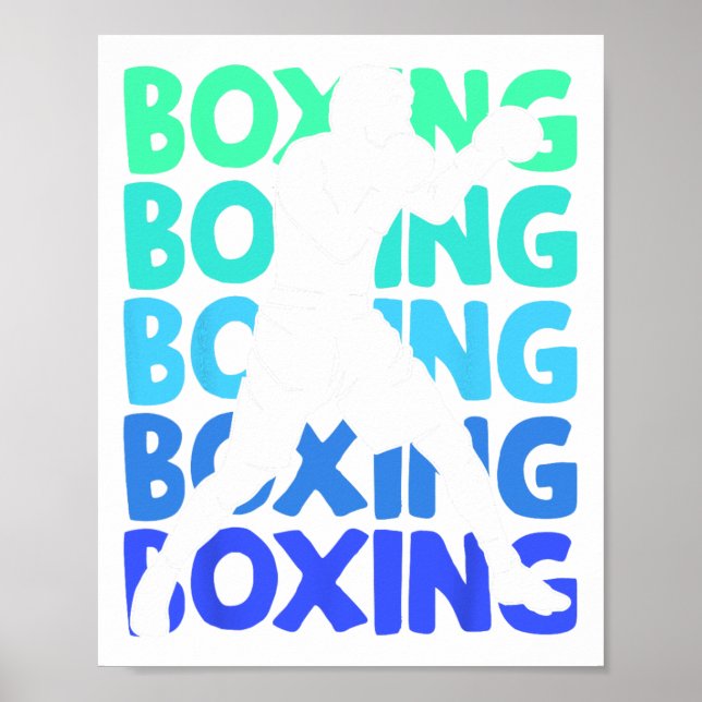 Boxing Boxer Boys Manar Kids Poster (Framsidan)