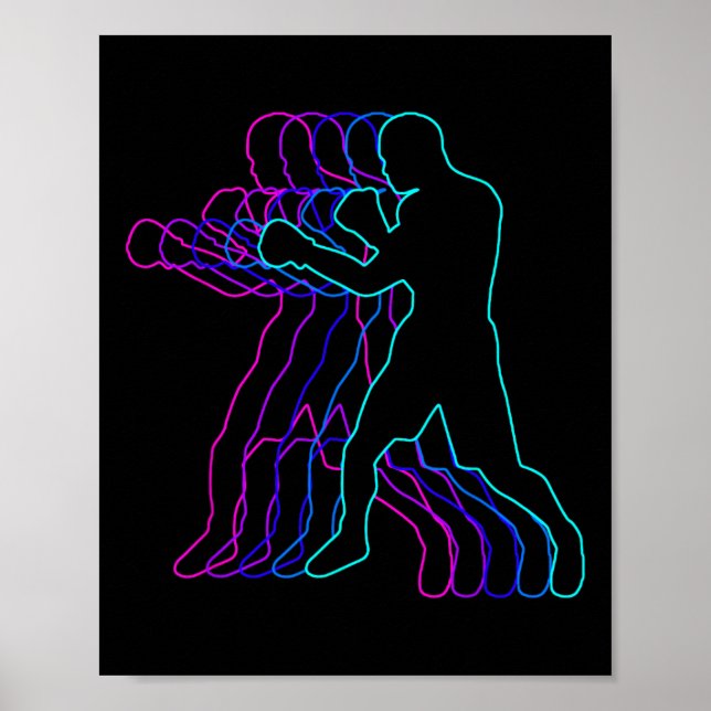 Boxing Boxer Gift Clothes for Boys Youth Manar Kid Poster (Framsidan)