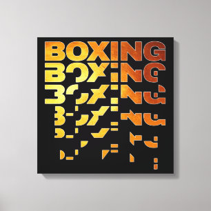 Boxing Boxer Graphic Ord Art Canvastryck