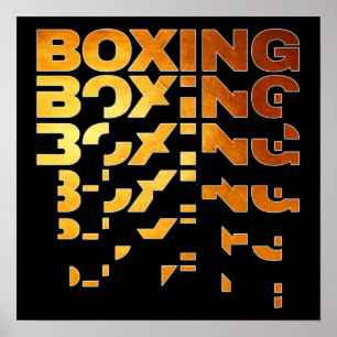 Boxing Boxer Graphic Ord Art Poster