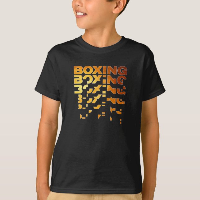 Boxing Boxer Graphic Ord Art T Shirt (Framsida)