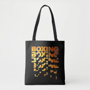 Boxing Boxer Graphic Ord Art Tygkasse