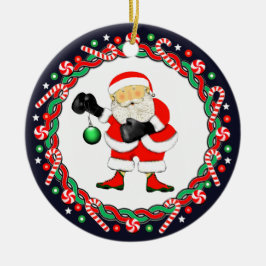 Boxing Boxer Helgdag Gift Ceramic Ornament