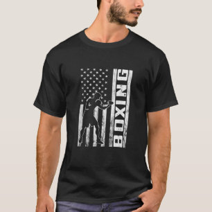 Boxing Boxer USA US Vintage Boxing Glove Kic T Shirt