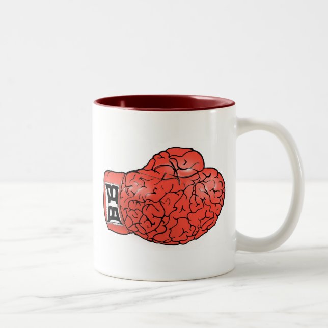 Boxing Brain Mugg (Röd) (Höger)
