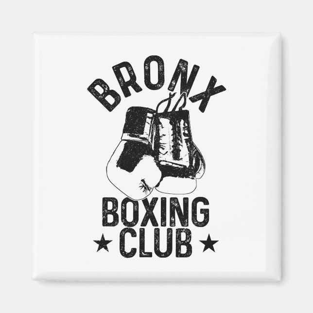 Boxing Bronx Martial Arts Ny York Boxer Magnet (Framsidan)