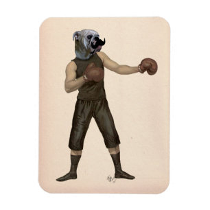 Boxing Bulldog Fullt 2 Magnet
