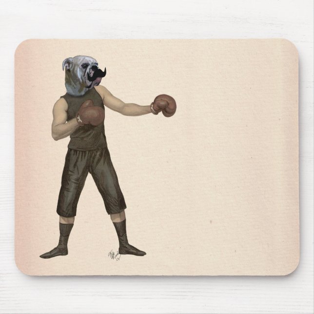 Boxing Bulldog Fullt 2 Musmatta (Framsidan)