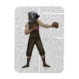 Boxing Bulldog-Fullt Magnet