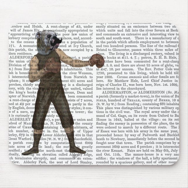 Boxing Bulldog-Fullt Musmatta (Framsidan)