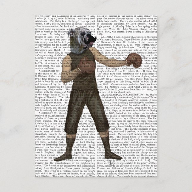 Boxing Bulldog-Fullt Vykort (Framsida)