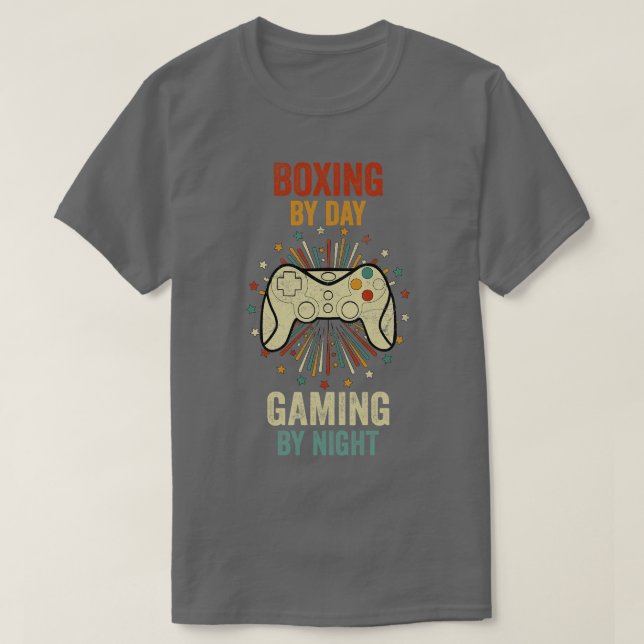 Boxing by day-spel efter natt t shirt (Design framsida)