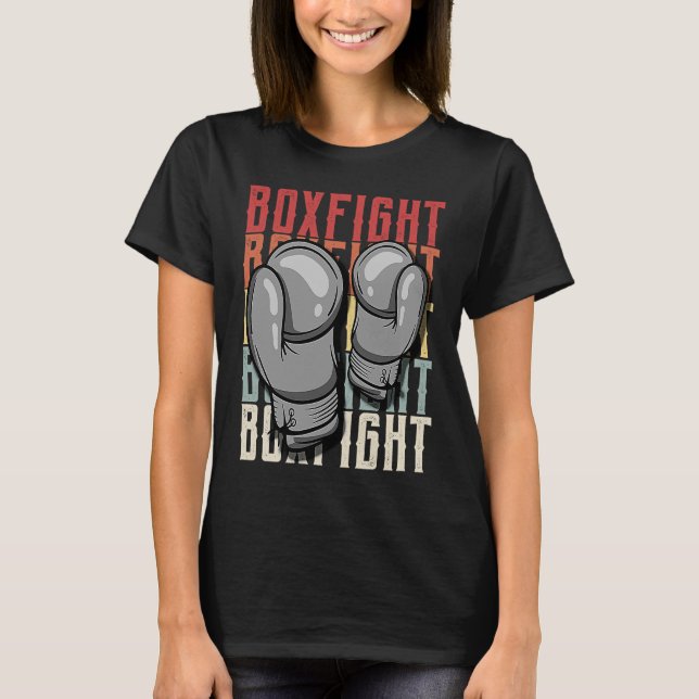 Boxing Canvas Sparring Match Coach T Shirt (Framsida)