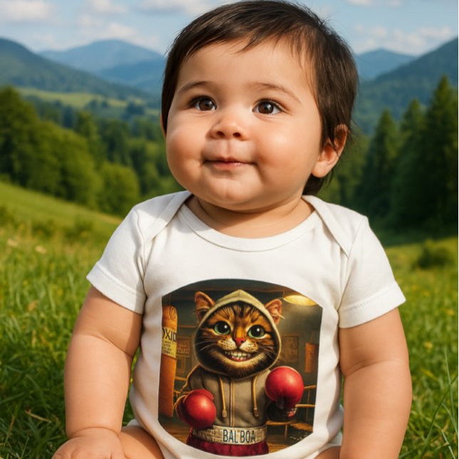 "Boxing Champ? - Katt med boxningsdukar T Shirt (Skapare uppladdad)