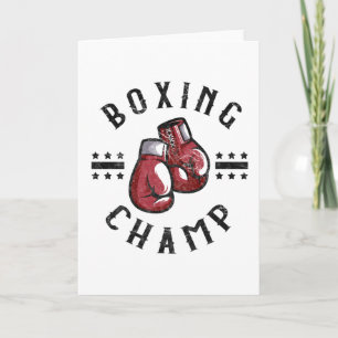 Boxing Champ Martial Arts Boxing Fighter Boxer Kort