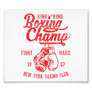 Boxing Champ New York Boxing Klubb Fight Hard Fototryck