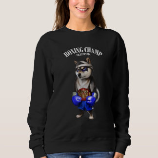 Boxing Champion Black Shiba Hund Fighter 1 T Shirt