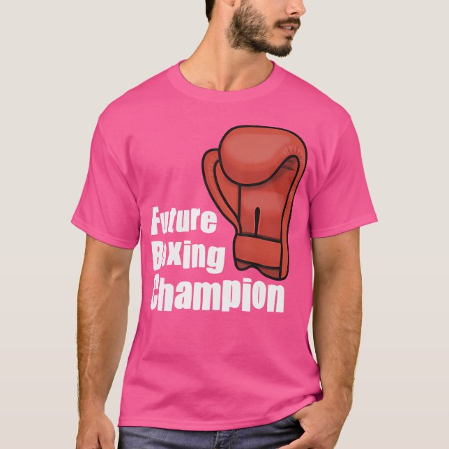Boxing Champion Boxer T Shirt (Framsida)