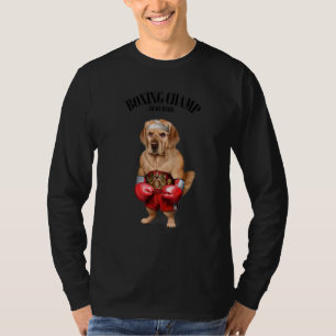 Boxing Champion Golden Retriever Hund Fighter 1 T Shirt