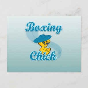 Boxing Chick #3 Vykort