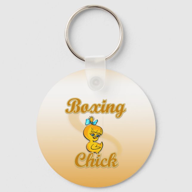 Boxing Chick Nyckelring (Framsida)