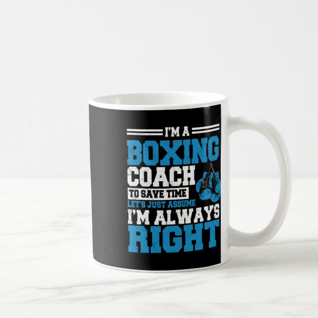 Boxing Coach Boxer Instructor Combat Sport Teacher Kaffemugg (Höger)