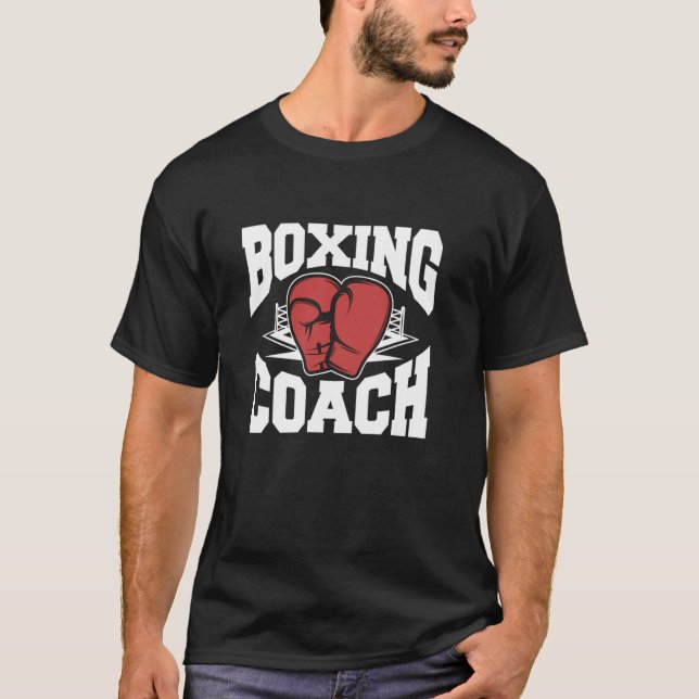 Boxing Coach Boxing Handskar T Shirt (Framsida)
