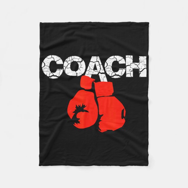 Boxing Coach Definition Boxing Trainer Boxing Coac Fleecefilt (Framsidan)