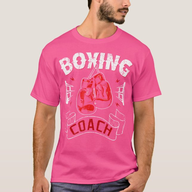 Boxing Coach Kickboxing Kickboxer Gym Boxer T Shirt (Framsida)