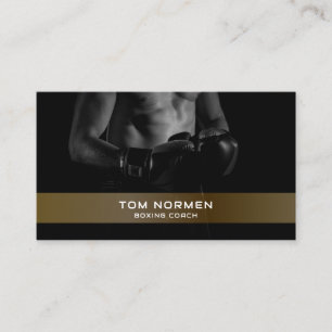 Boxing Coach Personal Trainer Gym Visitkort