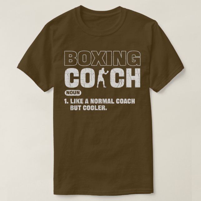 Boxing Coach som en normal coach men kylare T Shirt (Design framsida)