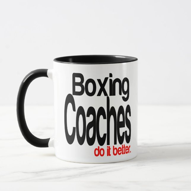 Boxing Coacher gör det bättre Mugg (Vänster)