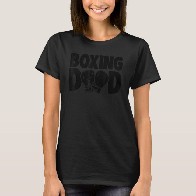 Boxing Dad   Women Boxing Mommy Sports Love T Shirt (Framsida)