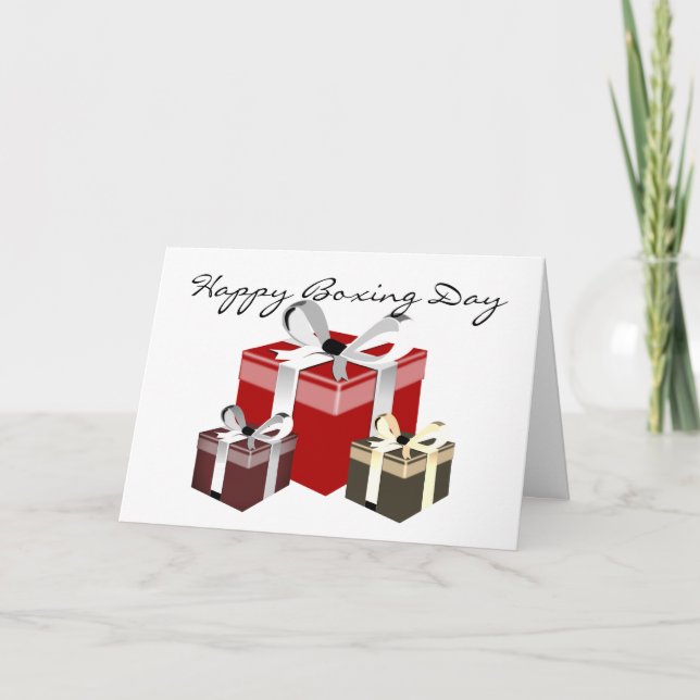 Boxing Day Employee Gift Helgkort (Framsida)