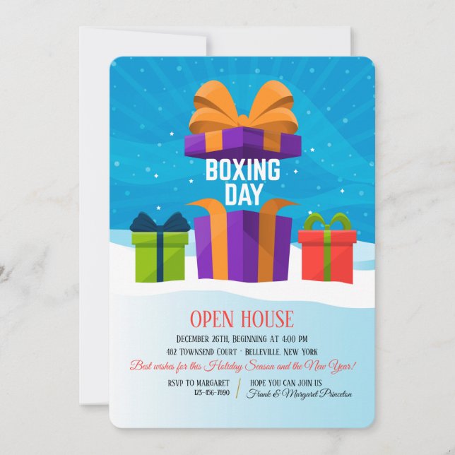 Boxing Day-inbjudan Inbjudningar (Framsida)