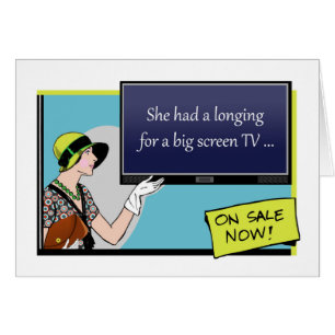 Boxing Day, Ley Retro Illustration, Big Skärm Hälsningskort