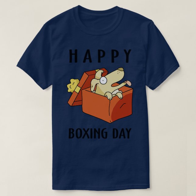 Boxing Day lycklig T Shirt (Design framsida)
