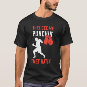 Boxing De Se mig Slå Boxer Boxing Handskar Ki T Shirt