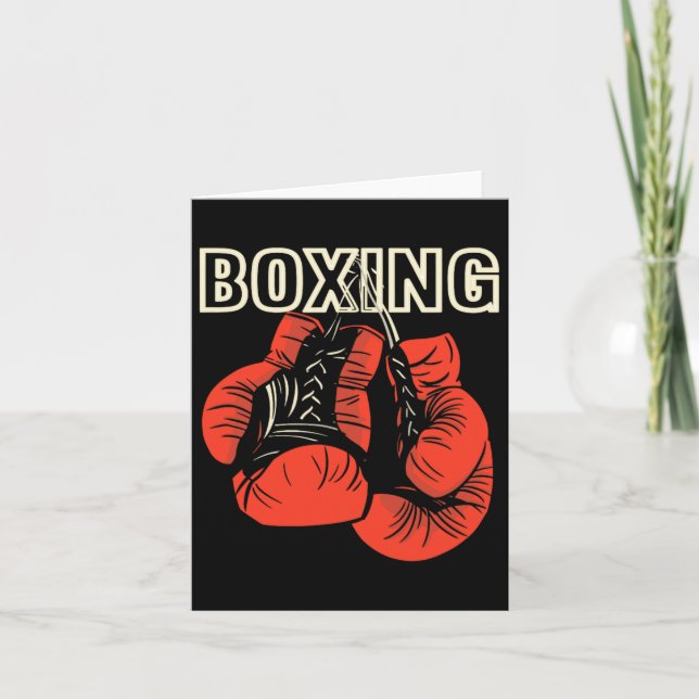 Boxing Design Boxing-handskar Martial Artist Kort (Framsida)