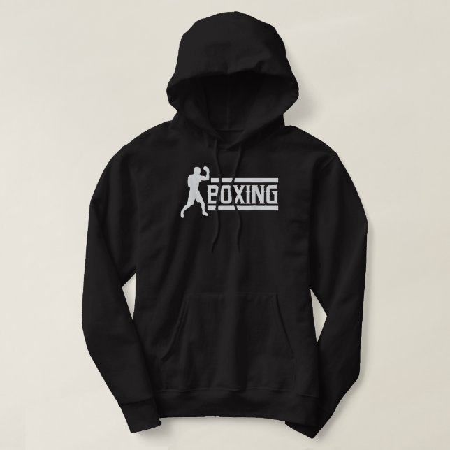Boxing Design for Boxers in the Boxing Gym H Hoodie (Design framsida)