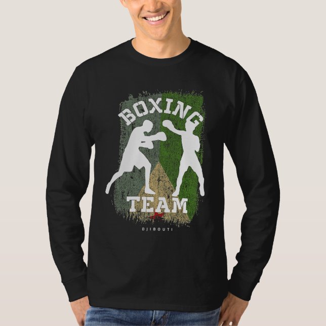 Boxing Djibouti Combat Sports Fighter Boxing T Shirt (Framsida)