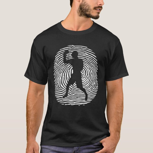 Boxing DNA Fingerprint Boxer T Shirt (Framsida)