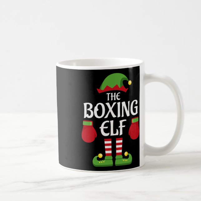 Boxing Elf Family Matching Group-julboxare Kaffemugg (Höger)